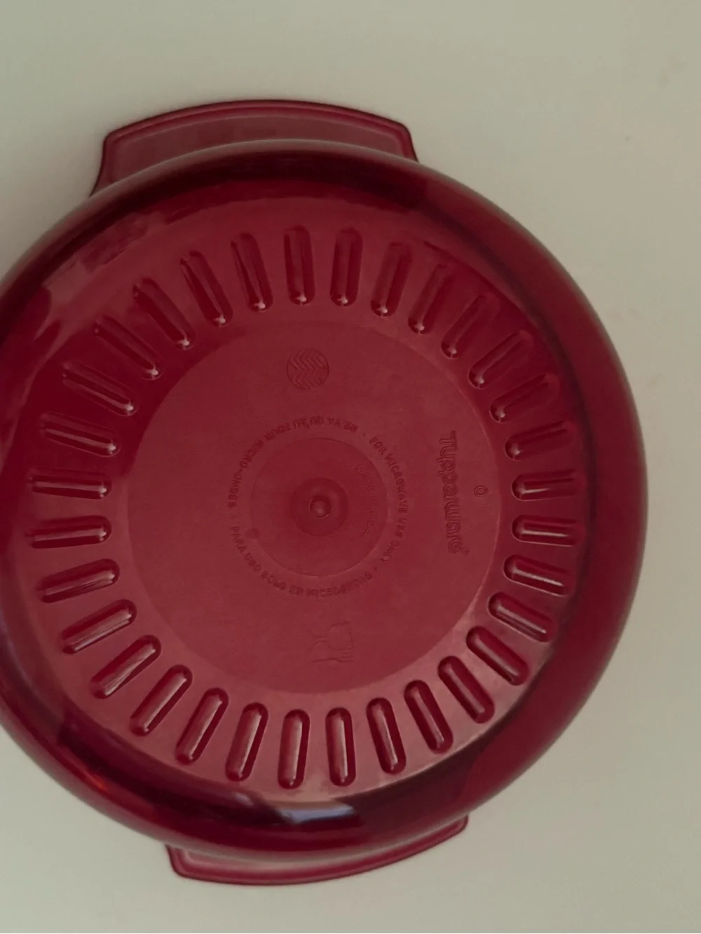 Vintage Tupperware Microwave Stack Cooker Steamer 1.25 Qt Cranberry 2 Bowl & Lid
